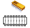 Array de resistencias DIL individuales